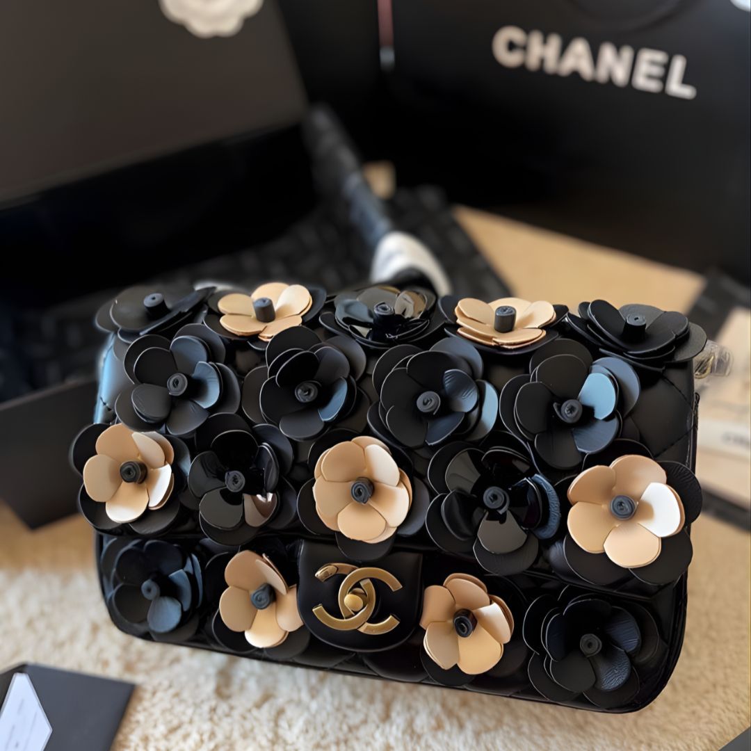 Chanel Camellia Flap Bag - Premium Quality - Box Packaging