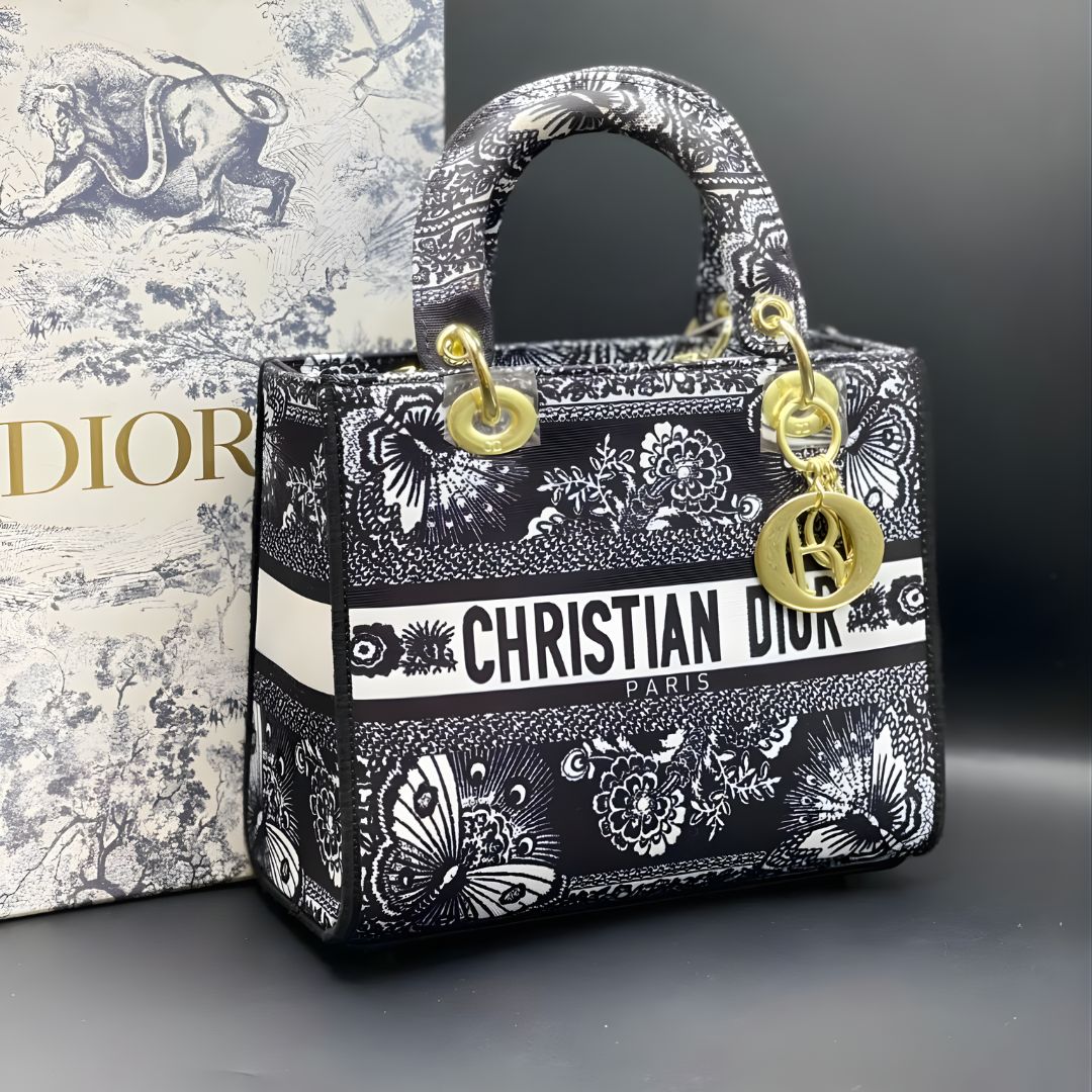 Lady Dior Handbag Design - Premium Quality - Box Packaging
