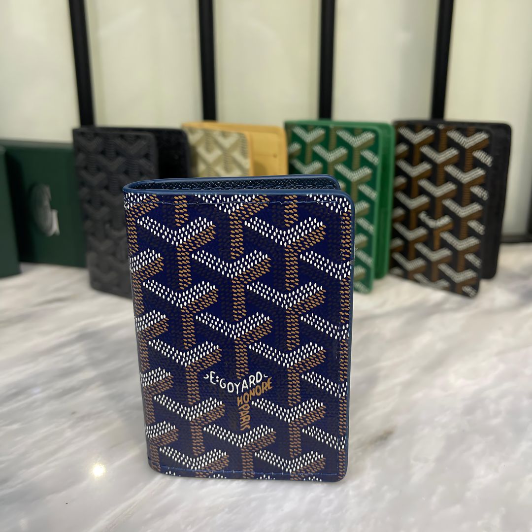 GoYard Saint-Pierre Card Wallet Blue - Premium Quality - Box Packaging