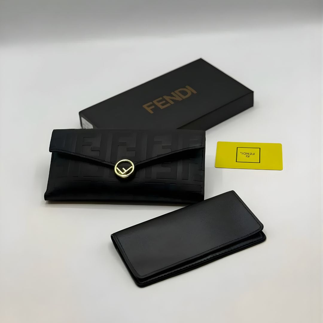 Fendi Wallet Black - Master Series - Brand Box