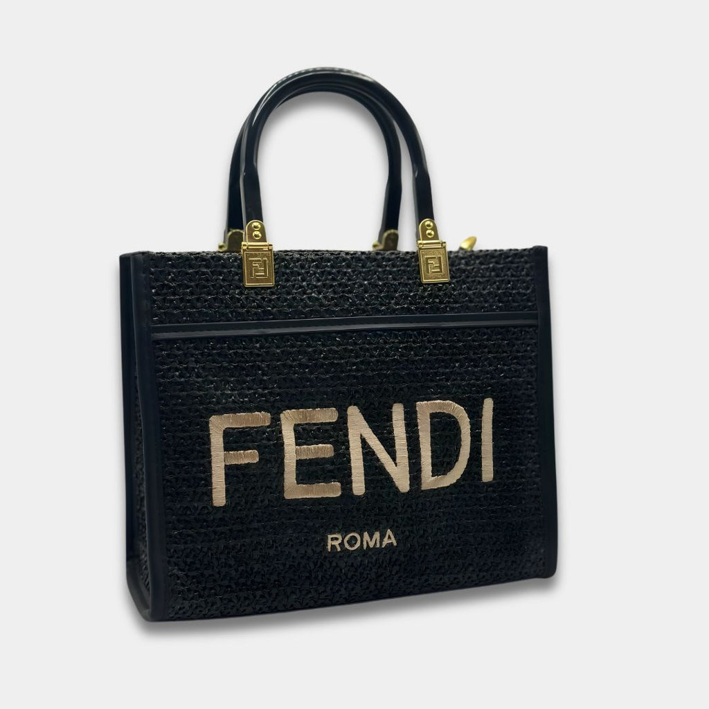 Fendi Rome Tote Bag - Black