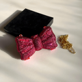 Viral Swarovski Mini Rhinestone Bow Clutch