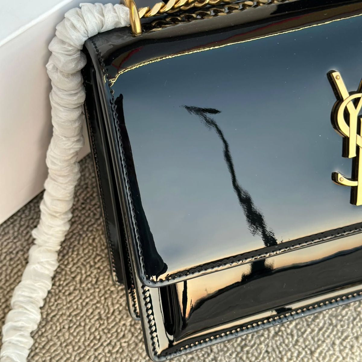 Saint Lauren YSL Sunset Leather Crossbody bag