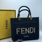 Fendi Rome Tote Bag - Black