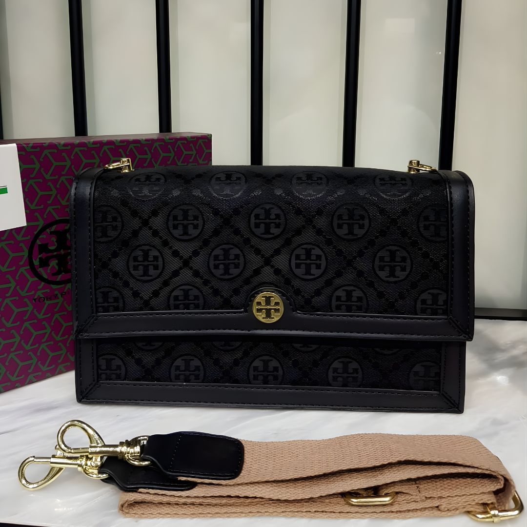 Tory Burch Monogram Jacquard Mini Cross body Bag