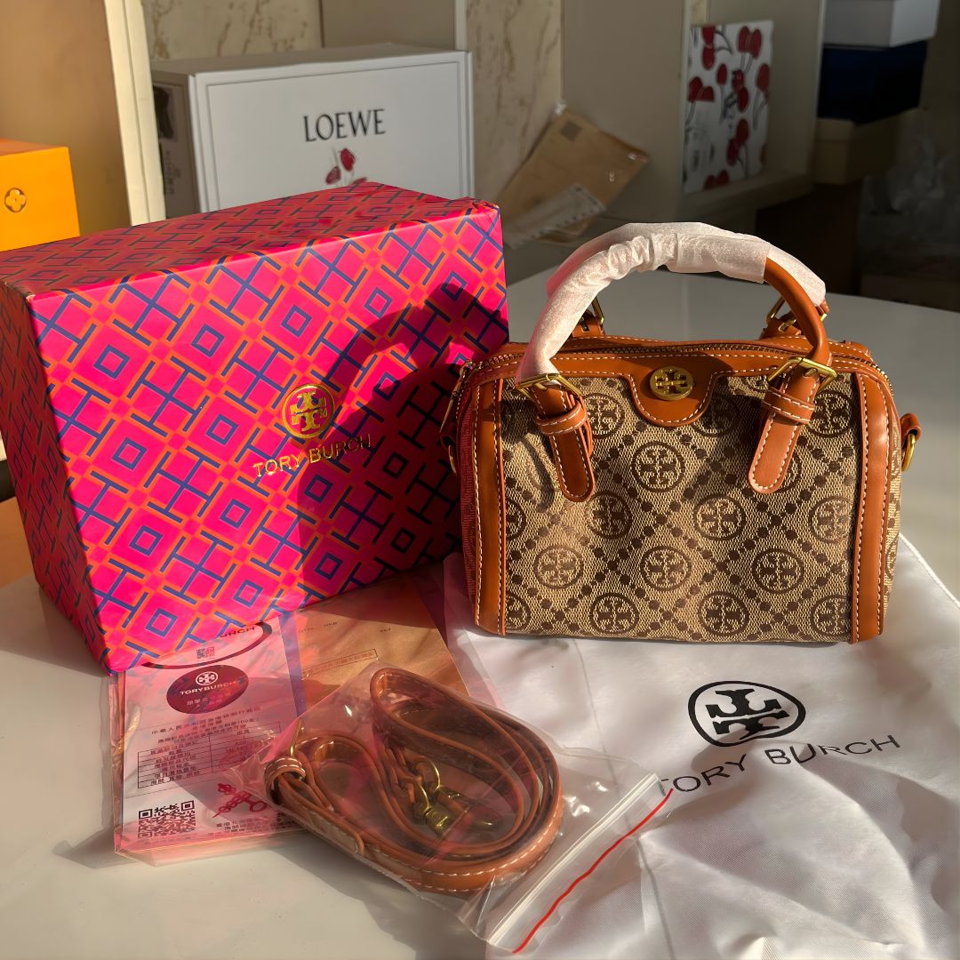 Tory Burch T Monogram Duffle Crossbody Bag