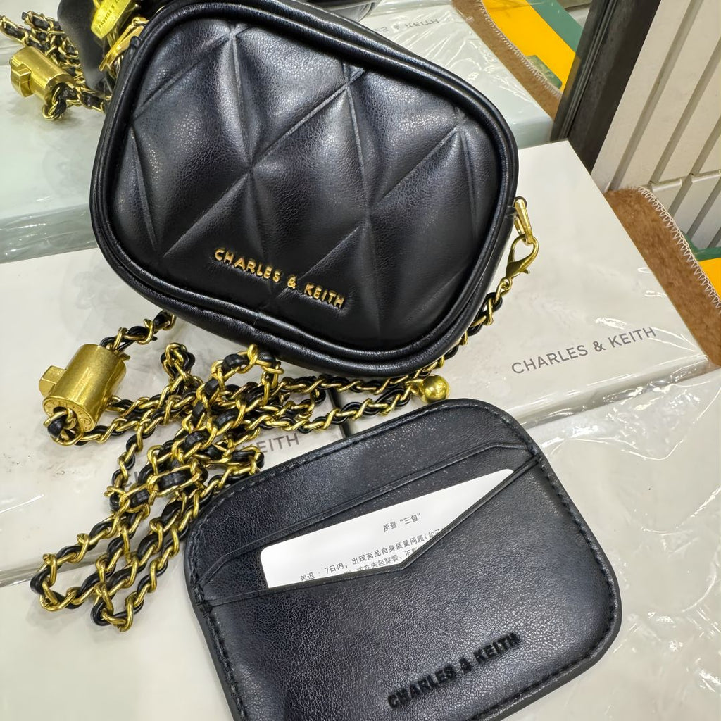 Charles & Keith Arwen Quilted Mini Bag