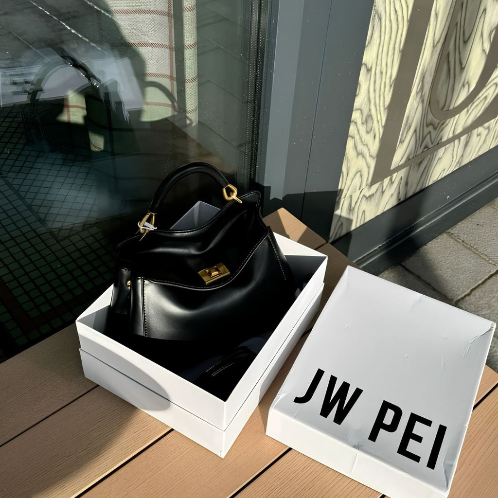JW PEI Lucia Classic Top Handle Handbag - Black