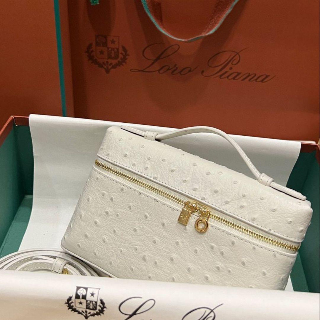 Loro Piana Ostrich 19 Cross Body Bag