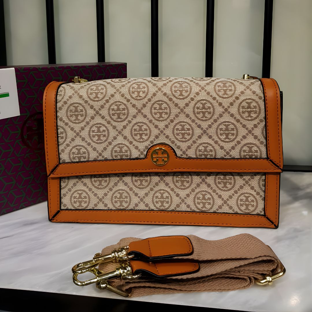 Tory Burch Monogram Jacquard Mini Cross body Bag