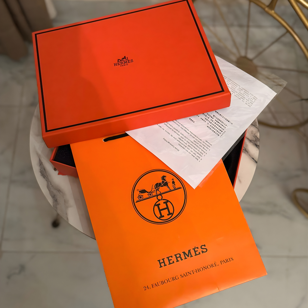 Hermes Oran Padlock Slides - White