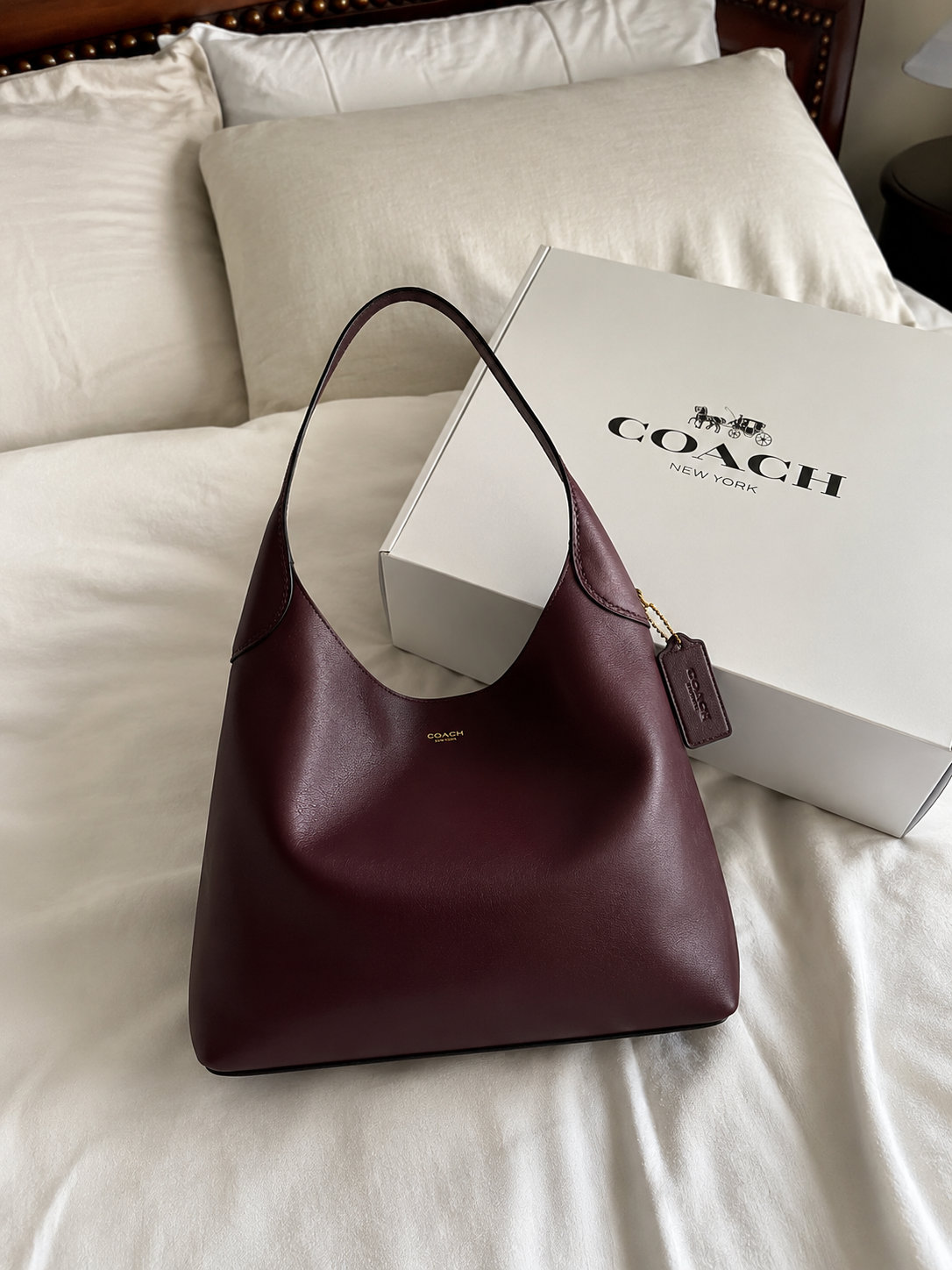 COACH Brooklyn 28 Leather Shoulder Bag