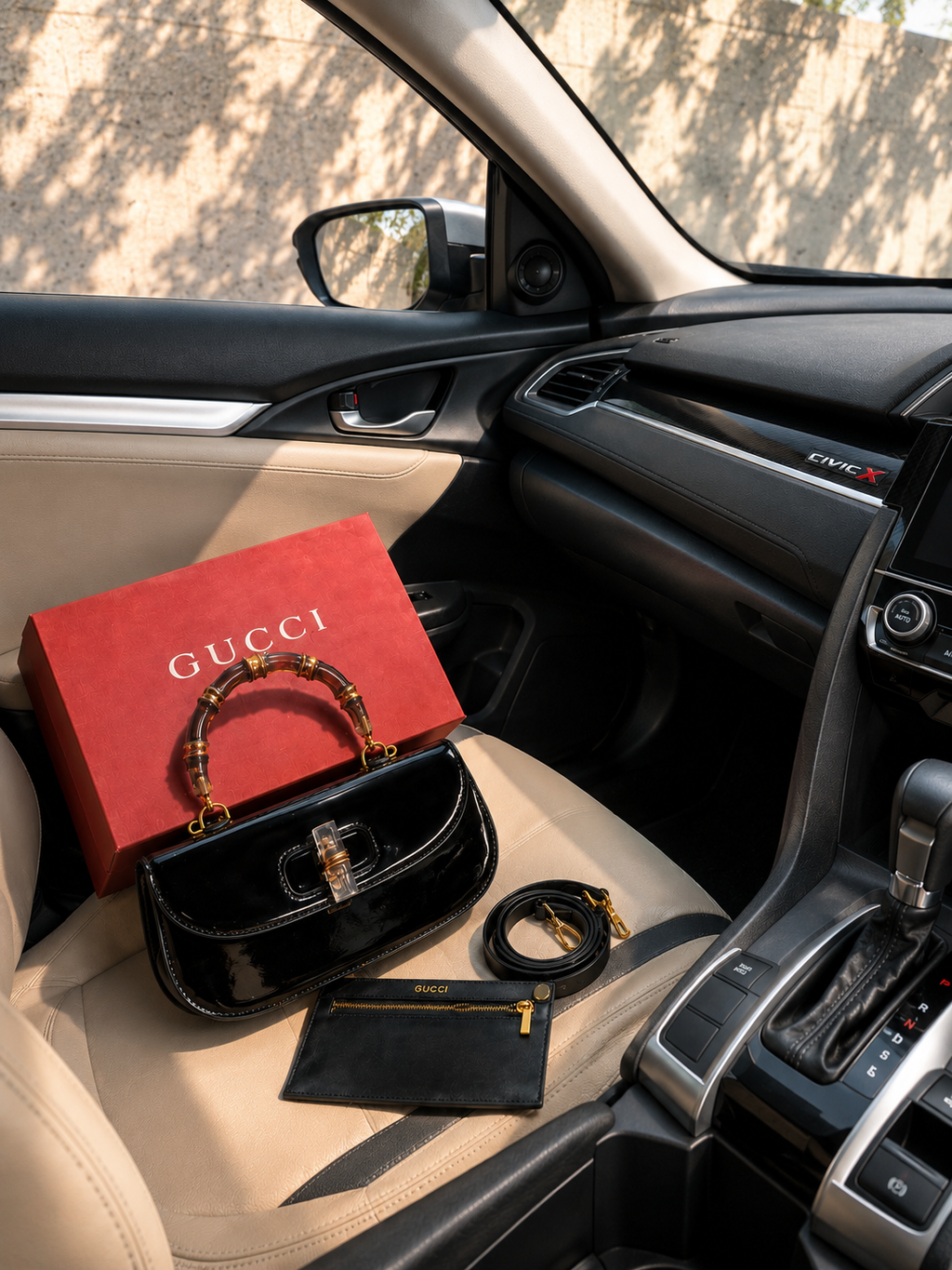 Gucci Bamboo 1947 Top Handle Bag – Black
