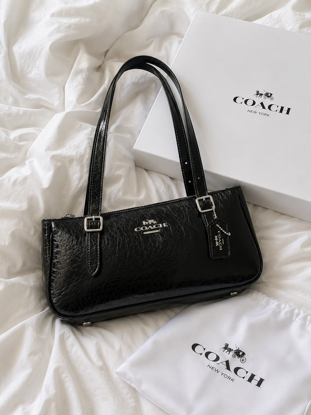 Coach Asher Shoulder Bag - Black