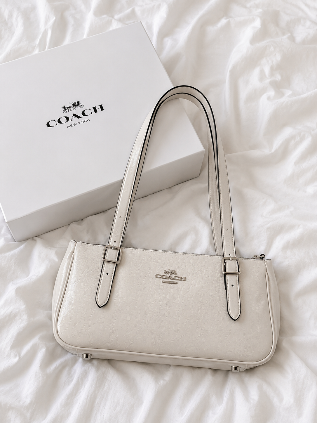 Coach Asher Shoulder Bag - White