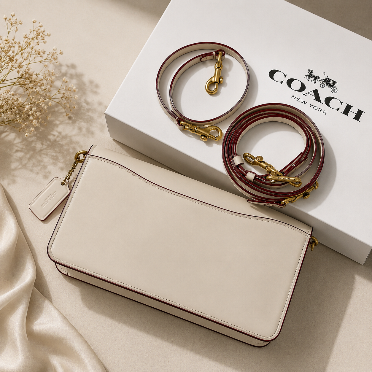 Coach Tabby 26 Shoulder Bag - White Signature