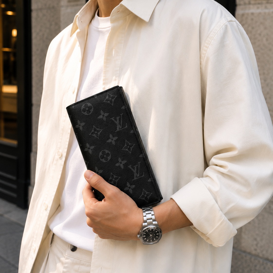 Unisex Louis Vuitton Brazza Wallet