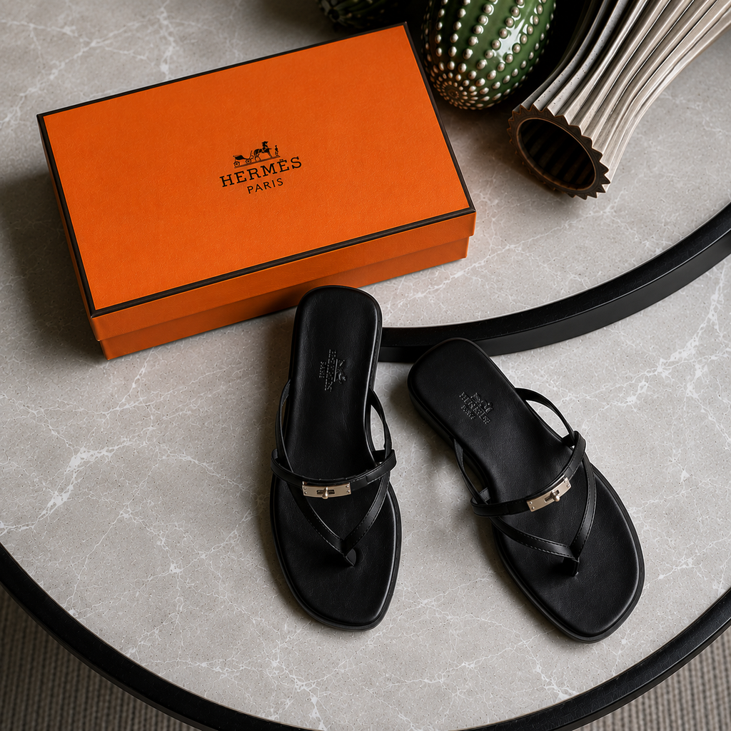 Hermes Miss Sandal in Calfskin
