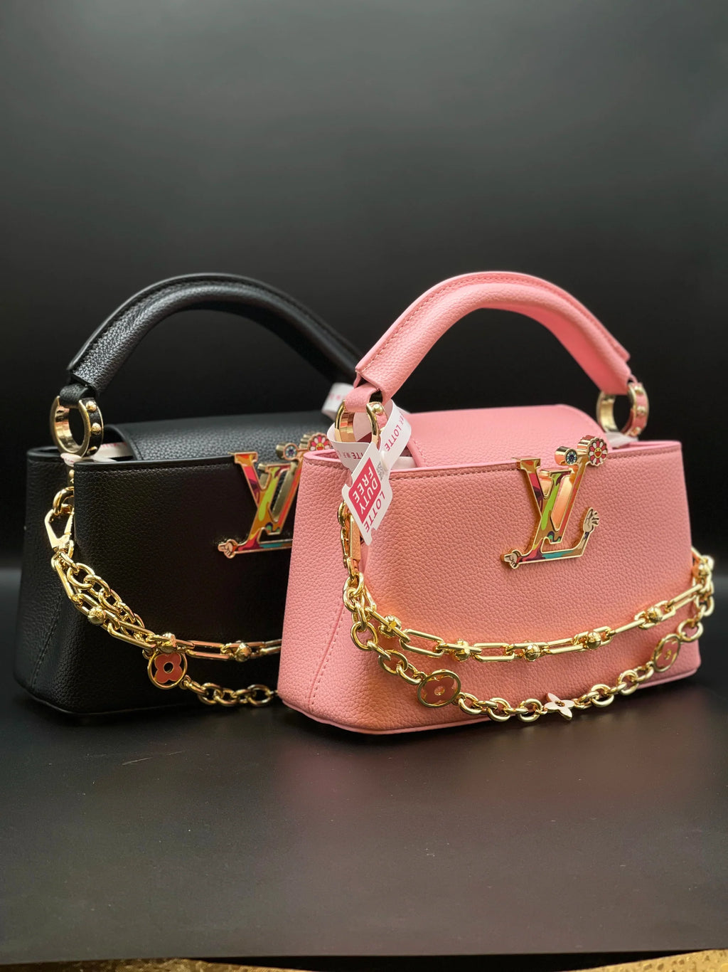 Louis Vuitton Capucine Mini Handbag — Black