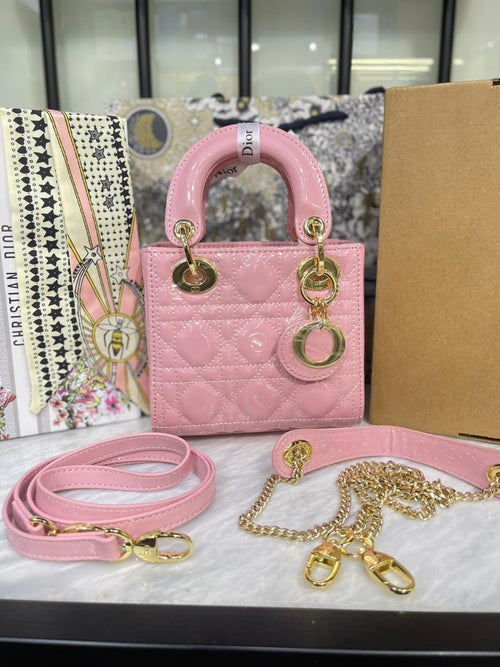 Christian Dior Lady Mini Handbag with Scraf - Master Plus Series - Box Packaging