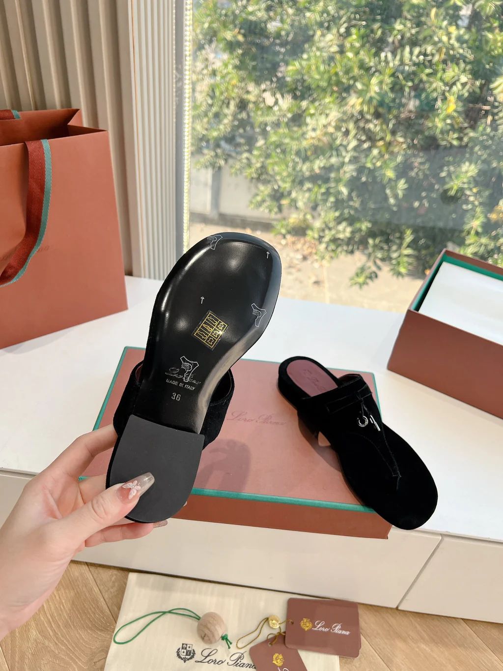 Loro Piana Flat Slides