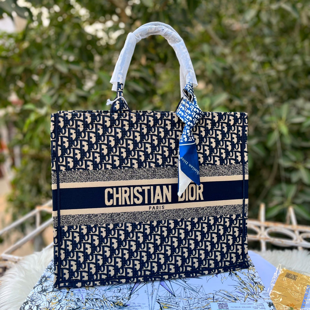 Christian Dior Book Tote Bag Large