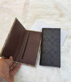 Coach Long Wallet in Signature Canvas