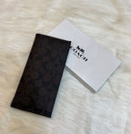 Coach Long Wallet in Signature Canvas