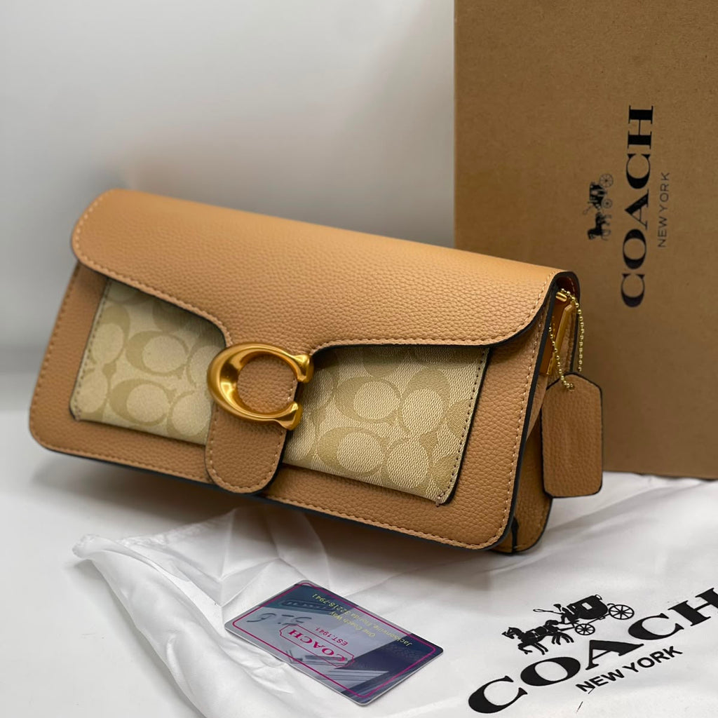 Coach Tabby 26 Shoulder Bag – Tan Signature Canvas