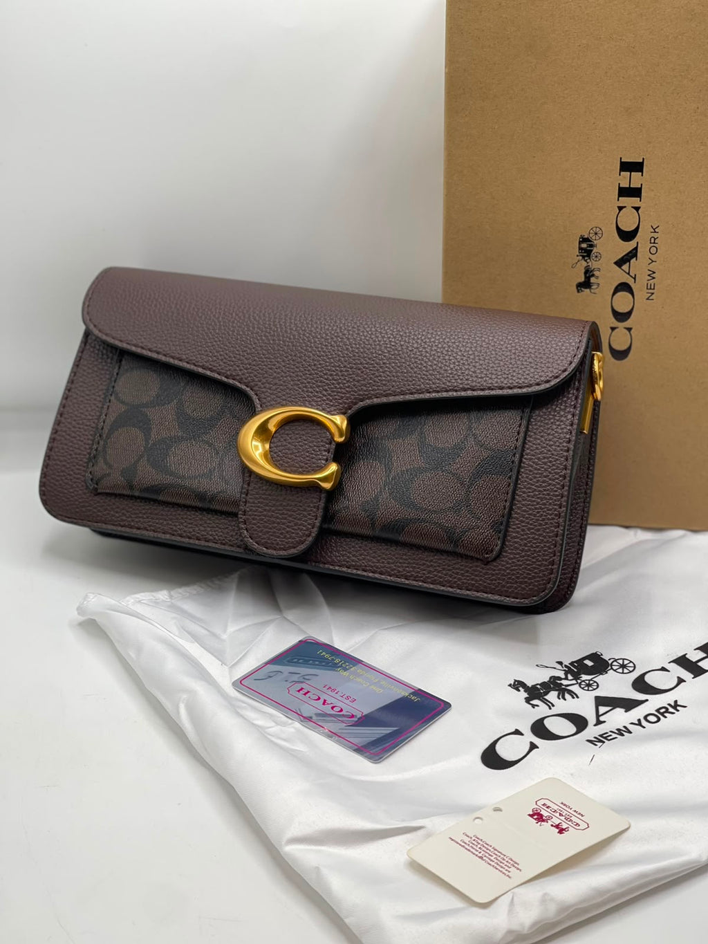 Coach Tabby 26 Shoulder Bag – Brown Signature Canvas