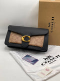 Coach Tabby 26 Shoulder Bag – Black & Khaki Signature Canvas