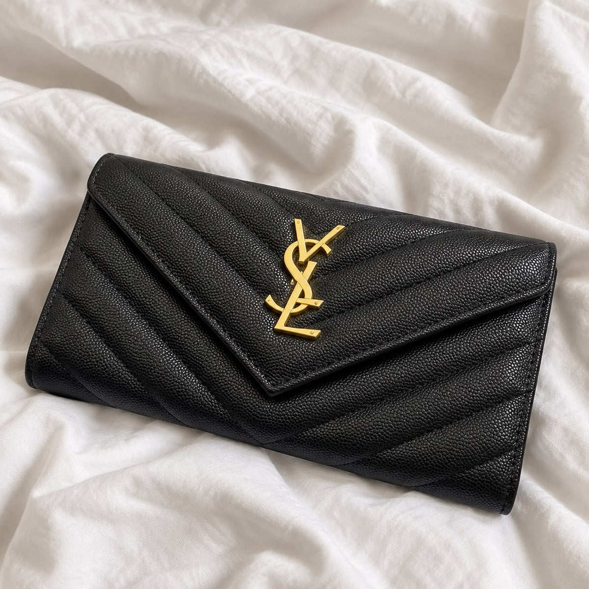 YSL Wallet - BLACK