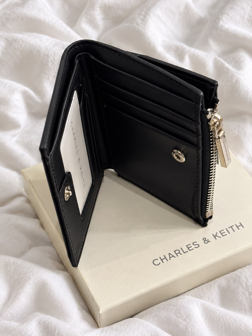 Charles & Keith Unisex Wallets (Black)