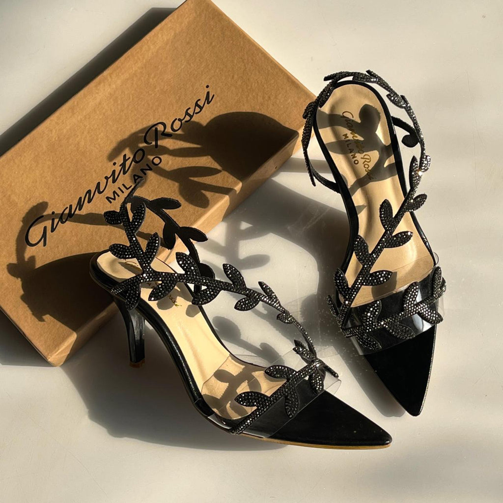 Gianvito Rossi Crystal Flavia Heel