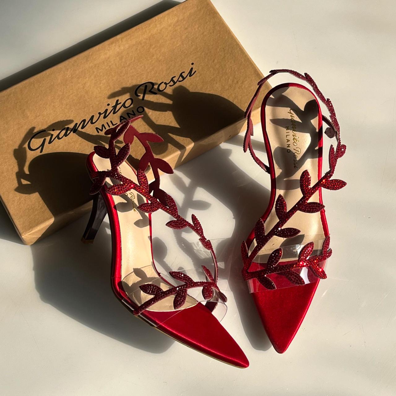 Gianvito Rossi Crystal Flavia Heel