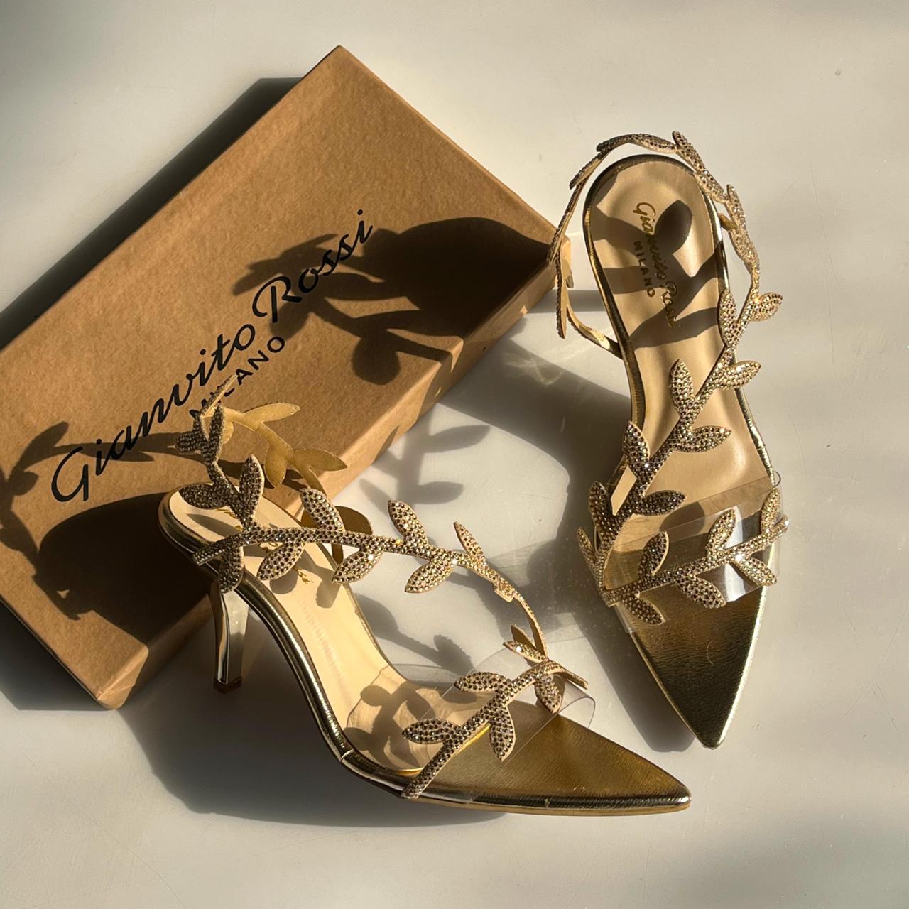 Gianvito Rossi Crystal Flavia Heel