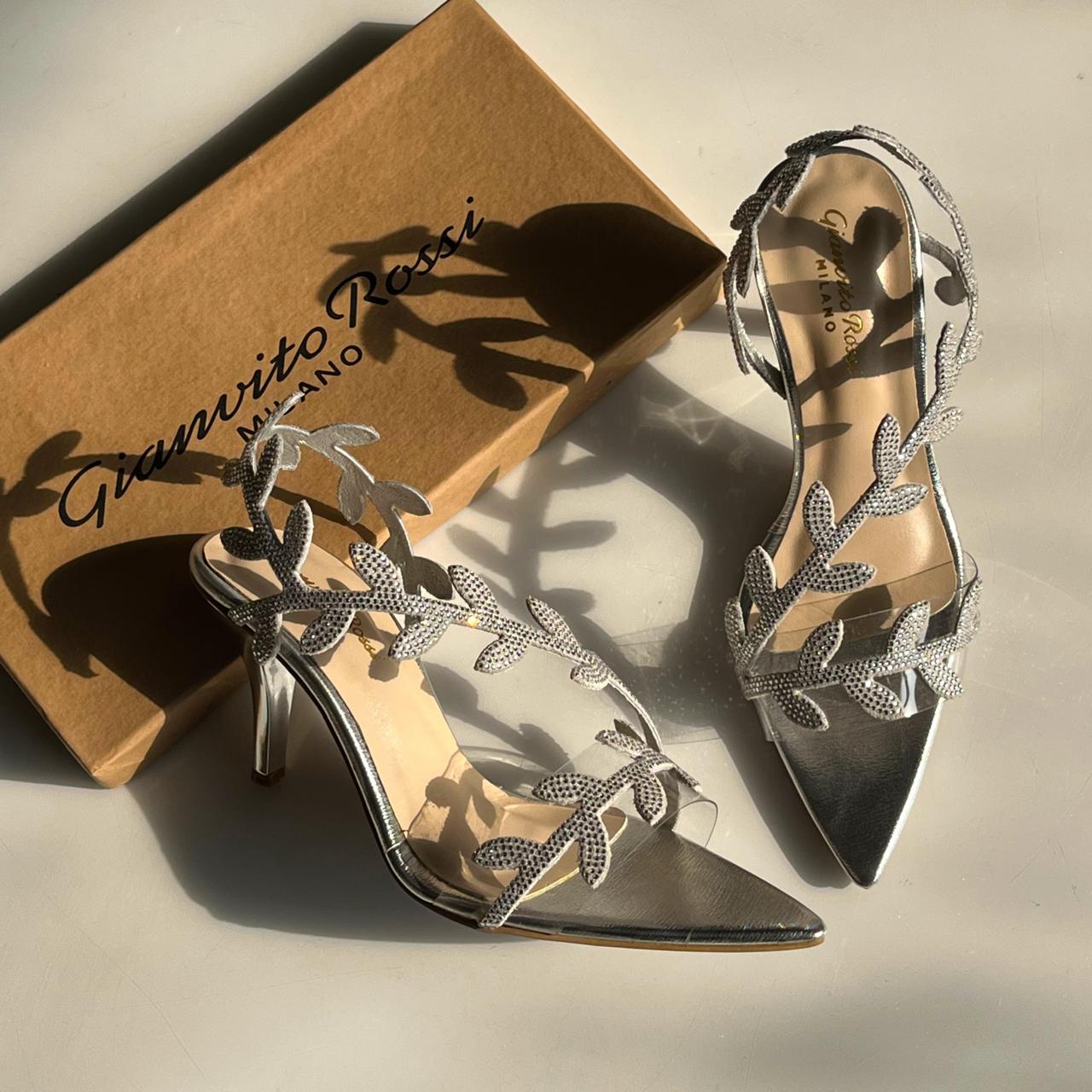 Gianvito Rossi Crystal Flavia Heel