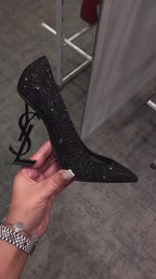 Saint Lauren Opyum Glitter Pumps