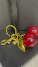 Coach Cherry Bag Charm Keychain