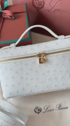 Loro Piana Ostrich 19 Cross Body Bag