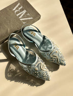 Zara Embroidery Net Flat Pump